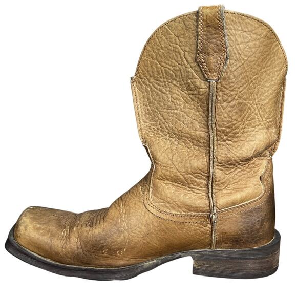 Ariat Men’s Rambler Tan Leather Western Cowboy Boot Size US 10 D main image 4